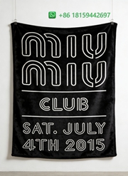 Miumiu Throw Blankets